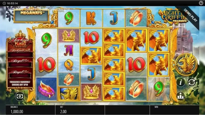 Mighty Griffin Megaways slot screenshot 1