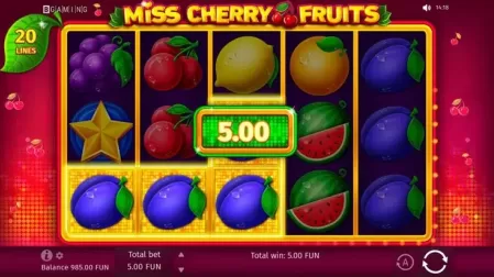 Miss Cherry Fruits slot screenshot 2