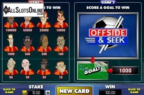 Paytable. Offside And Seek from Microgaming