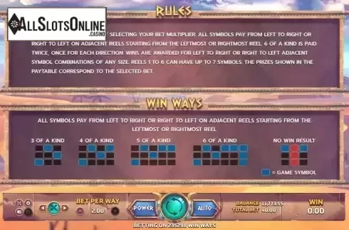 Win ways screen