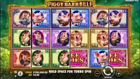 Piggy Bank Bills slot screenshot 1