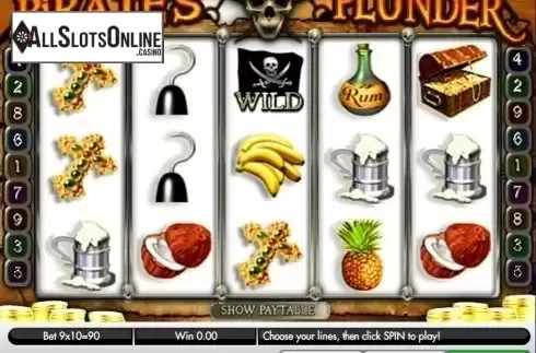 Game Workflow screen . Pirate's Plunder (Gamesys) from Gamesys