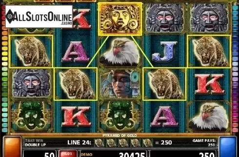 Win screen 2. Pyramid Of Gold from Casino Technology