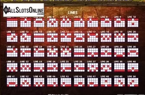 Paytable 3. Pyramid Of Gold from Casino Technology