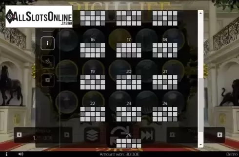 Paylines screen 2