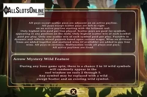 Paytable 4. Robin Hood (TopTrendGaming) from TOP TREND GAMING