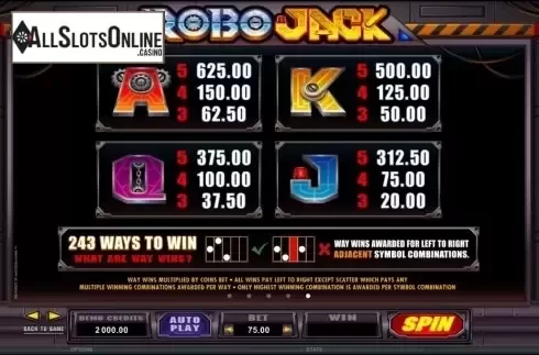 Screen6. Robo Jack from Microgaming