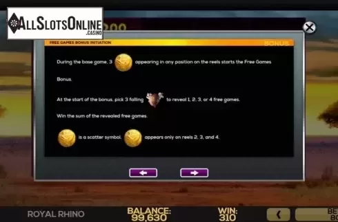 Feature. Royal Rhino from High 5 Games