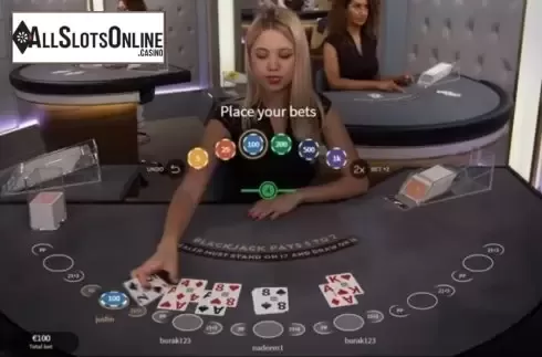 Game Screen 1. Silver Blackjack (NetEnt) from NetEnt