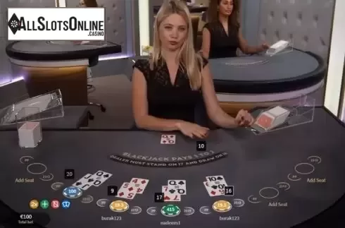 Game Screen 2. Silver Blackjack (NetEnt) from NetEnt
