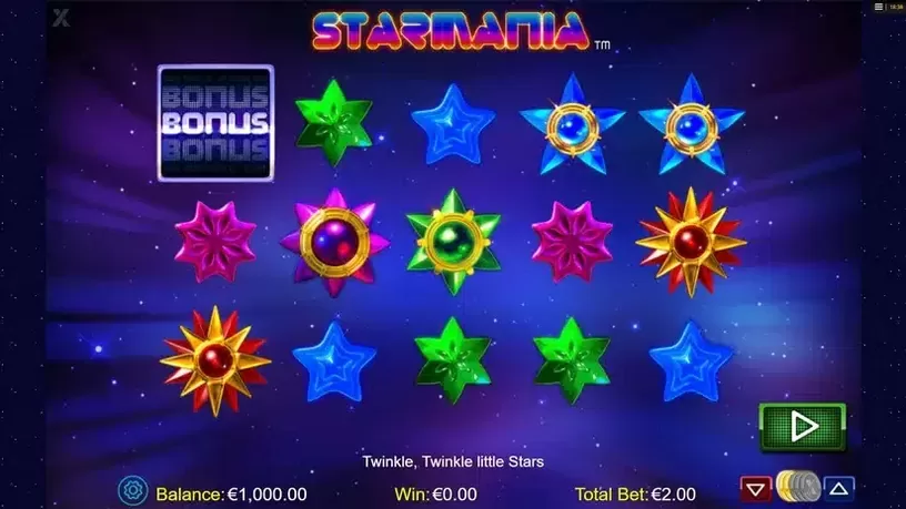 Starmania slot screenshot 1
