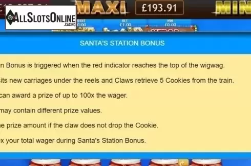 Bonus. Sugar Train Xmas Jackpot from Eyecon
