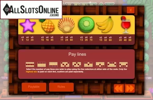 Screen2. Super Caribbean Cashpot from 1X2gaming