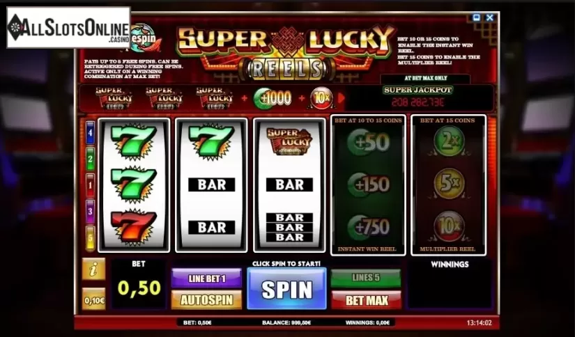 Reels. Super Lucky Reels from iSoftBet