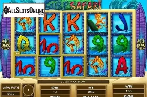 Screen8. Surf Safari from Microgaming