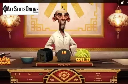 Win Screen 1. Sushi House from Spinmatic