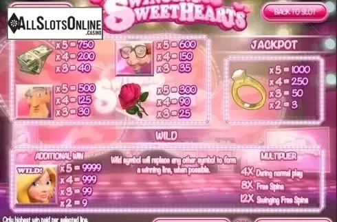 Screen3. Swinging Sweethearts from Rival Gaming