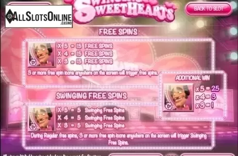 Screen4. Swinging Sweethearts from Rival Gaming