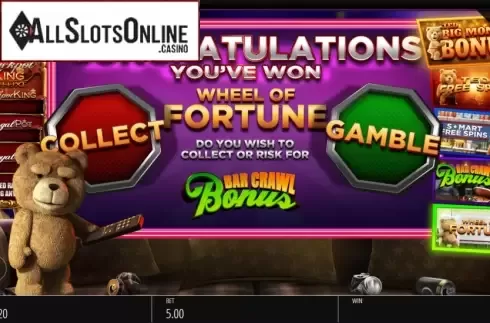 Feature Bonus 2. Ted Jackpot King from Blueprint