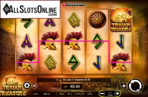Screen 2. Trojan Treasure from Ainsworth