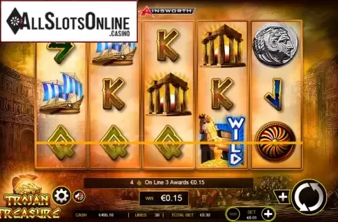 Screen 3. Trojan Treasure from Ainsworth