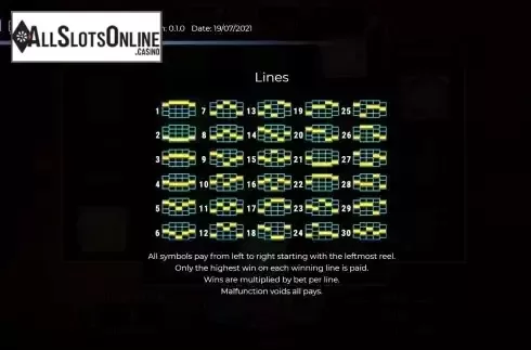 PayLines Screen