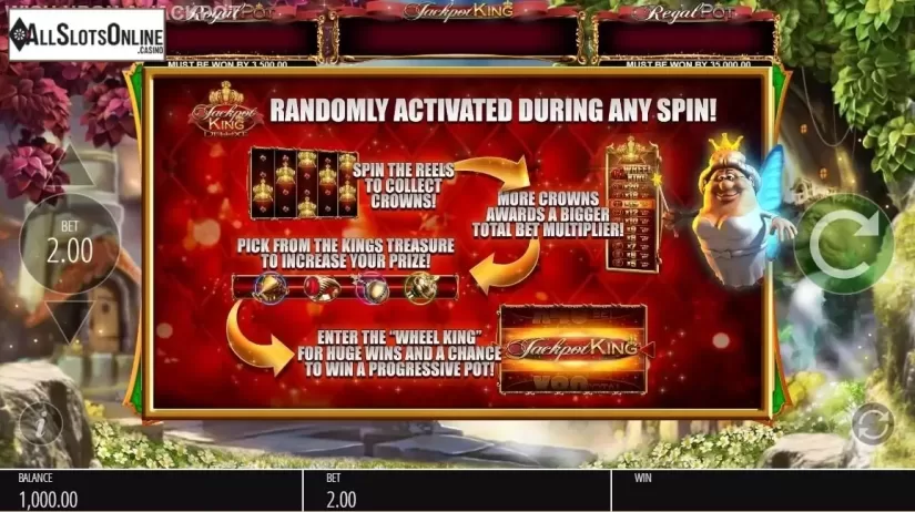 Start Screen. Wish Upon a Jackpot King from Blueprint