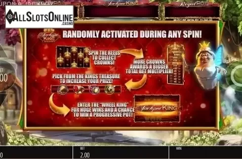 Start Screen. Wish Upon a Jackpot King from Blueprint