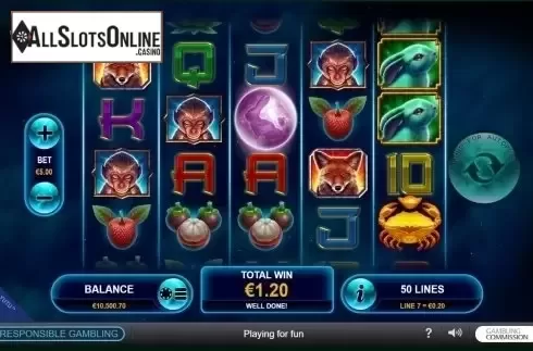 Win Screen. Yutu from Playtech