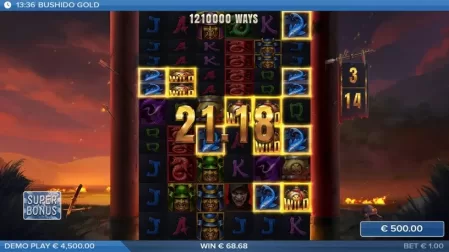 Bushido Gold slot screenshot 5