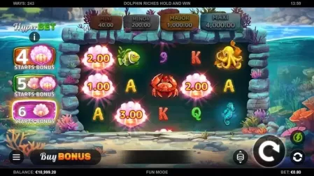 Dolphin Riches Hold and Win slot screenshot 2
