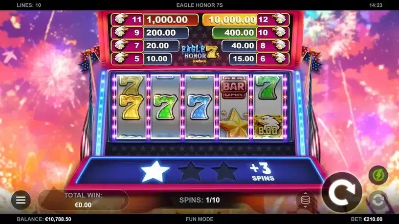 Eagle Honor 7s slot screenshot 3