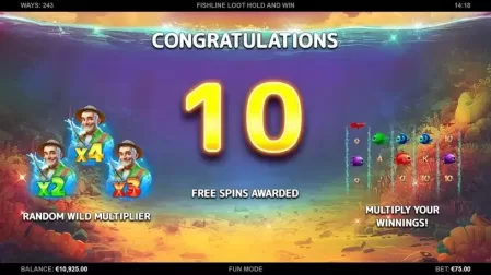 Fishline Loot Hold and Win slot screenshot 2