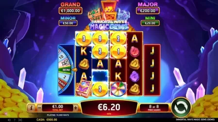 Immortal Ways Magic Gems slot screenshot 5
