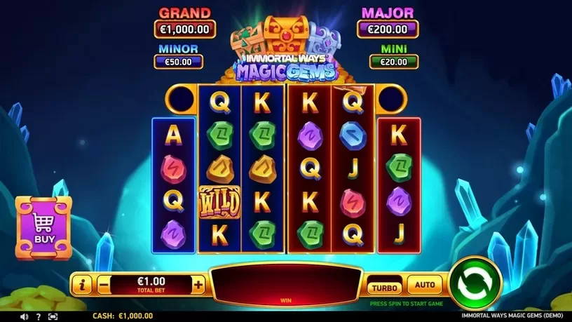 Immortal Ways Magic Gems slot screenshot 1