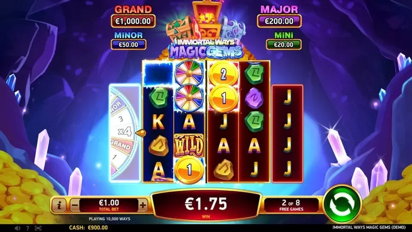 Immortal Ways Magic Gems slot screenshot 3