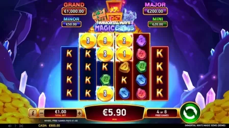 Immortal Ways Magic Gems slot screenshot 4