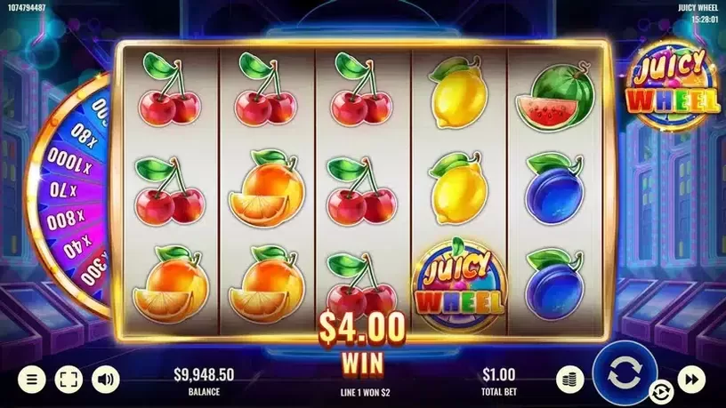 Juicy Wheel slot screenshot 3