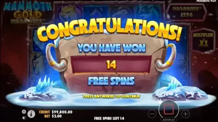 Mammoth Gold Megaways slot screenshot 5