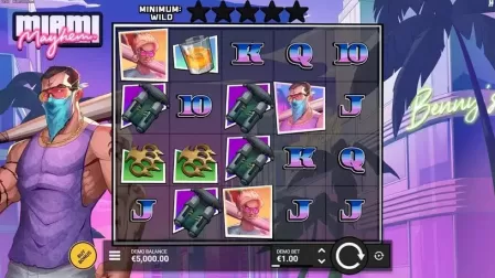 Miami Mayhem slot screenshot 1