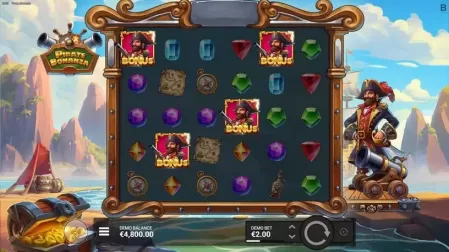 Pirate Bonanza slot screenshot 2