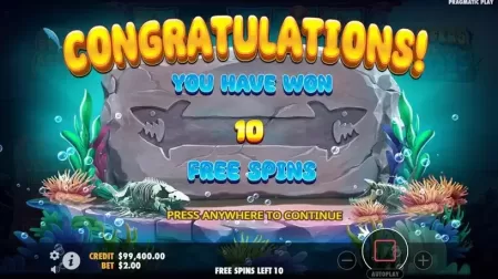 Puffers Vs Sharks slot screenshot 3