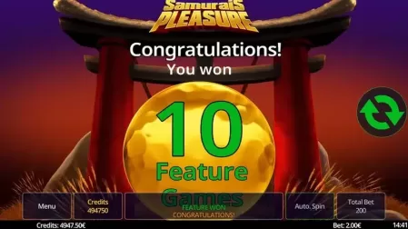 Samurais Preasure slot screenshot 3