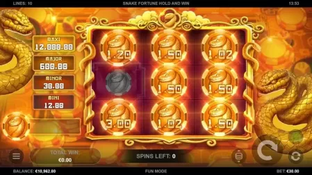 Snake Fortune Hold and Win slot screenshot 4