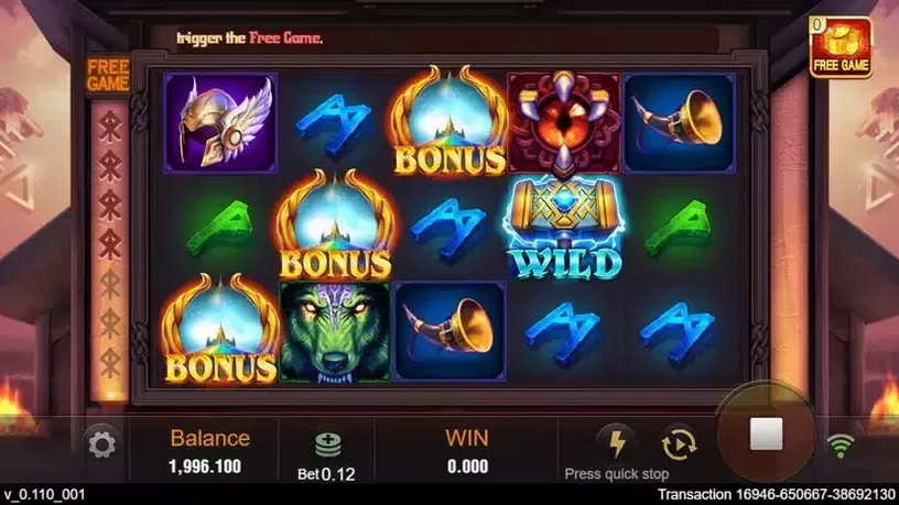 Thor X slot screenshot 2