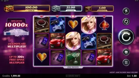 Agent Jane Blonde Max Volume slot screenshot 1