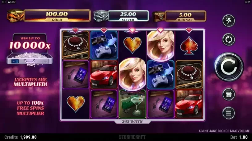 Agent Jane Blonde Max Volume slot screenshot 1
