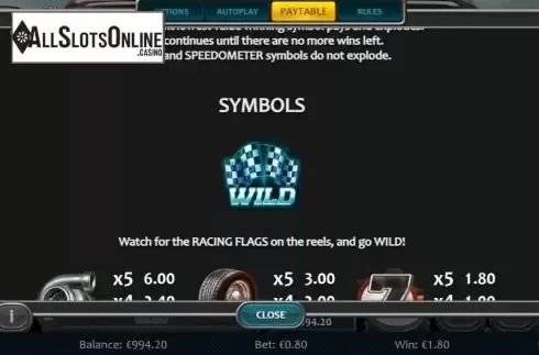 Paytable 4