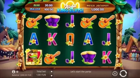 Aloha King Elvis slot screenshot 1