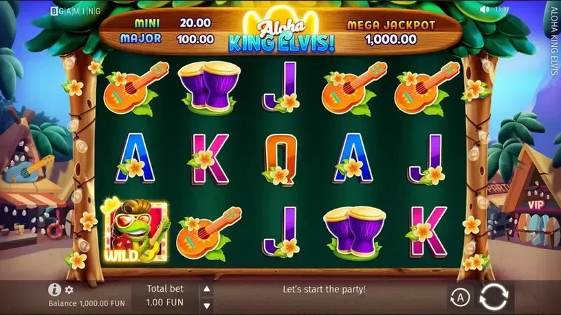 Aloha King Elvis slot screenshot 1